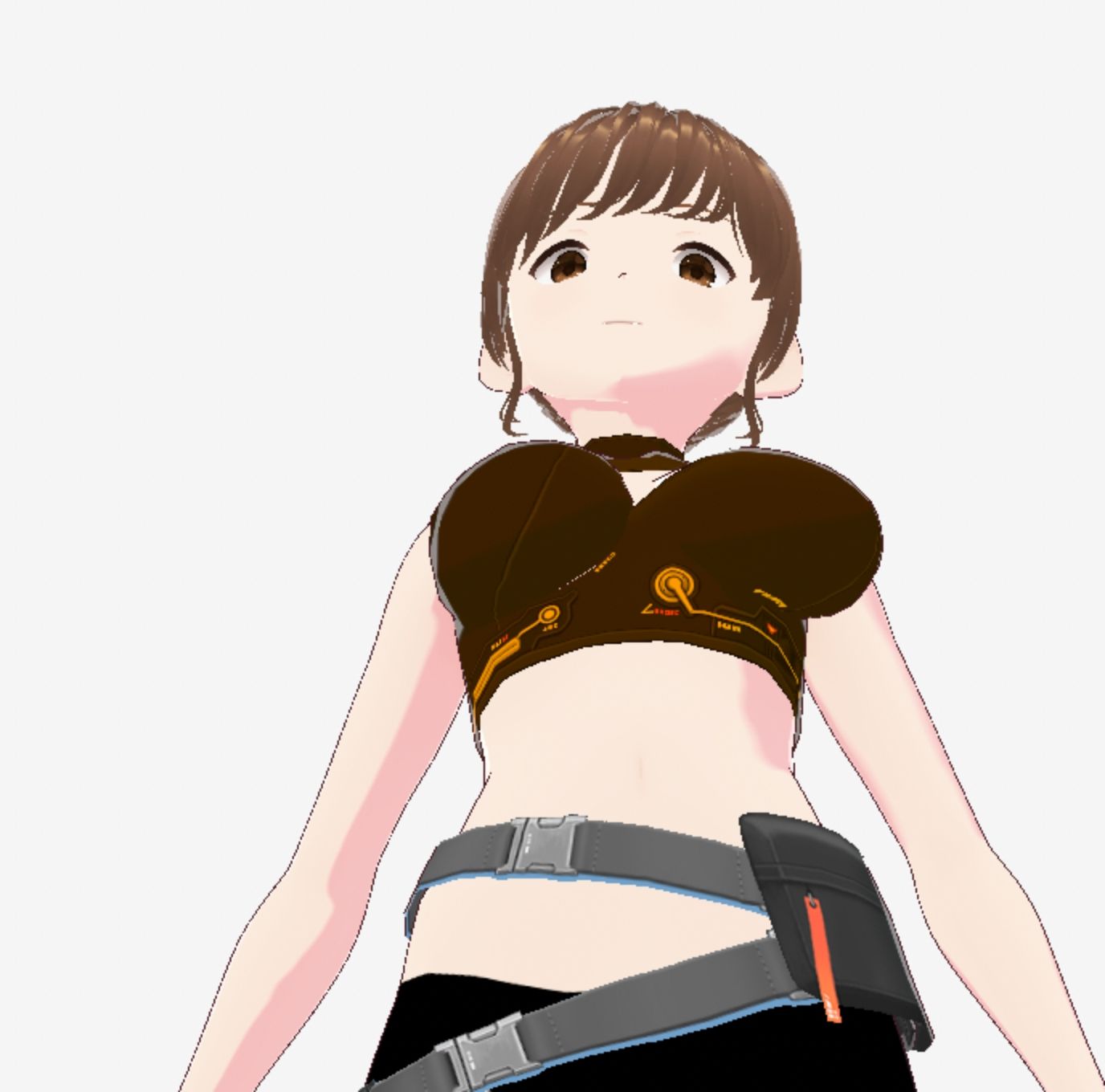 戦ってるようなファッションブラの巨乳美女（セリフなし 3DCGモデル イラスト集）