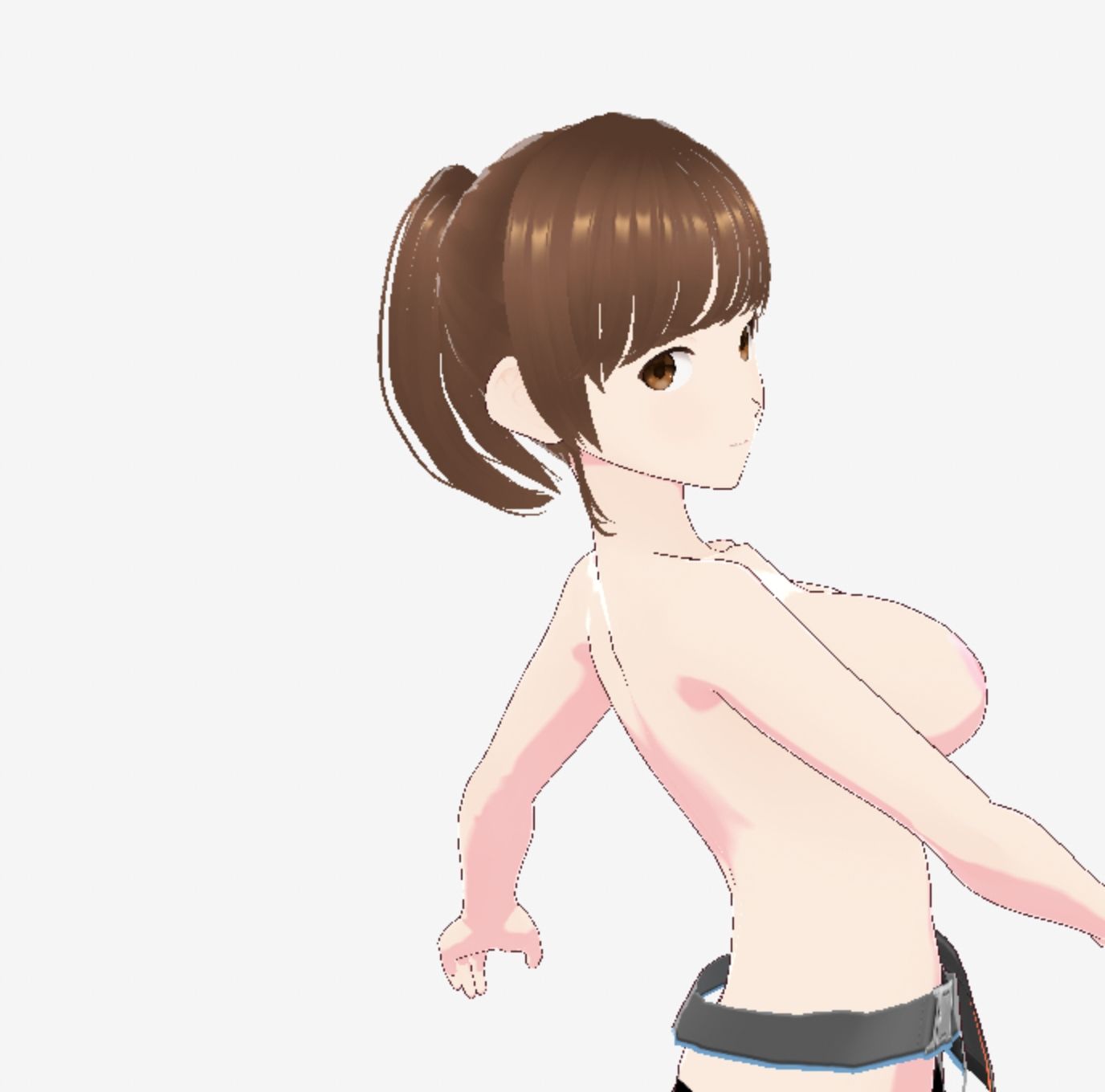 戦ってるようなファッションブラの巨乳美女（セリフなし 3DCGモデル イラスト集）