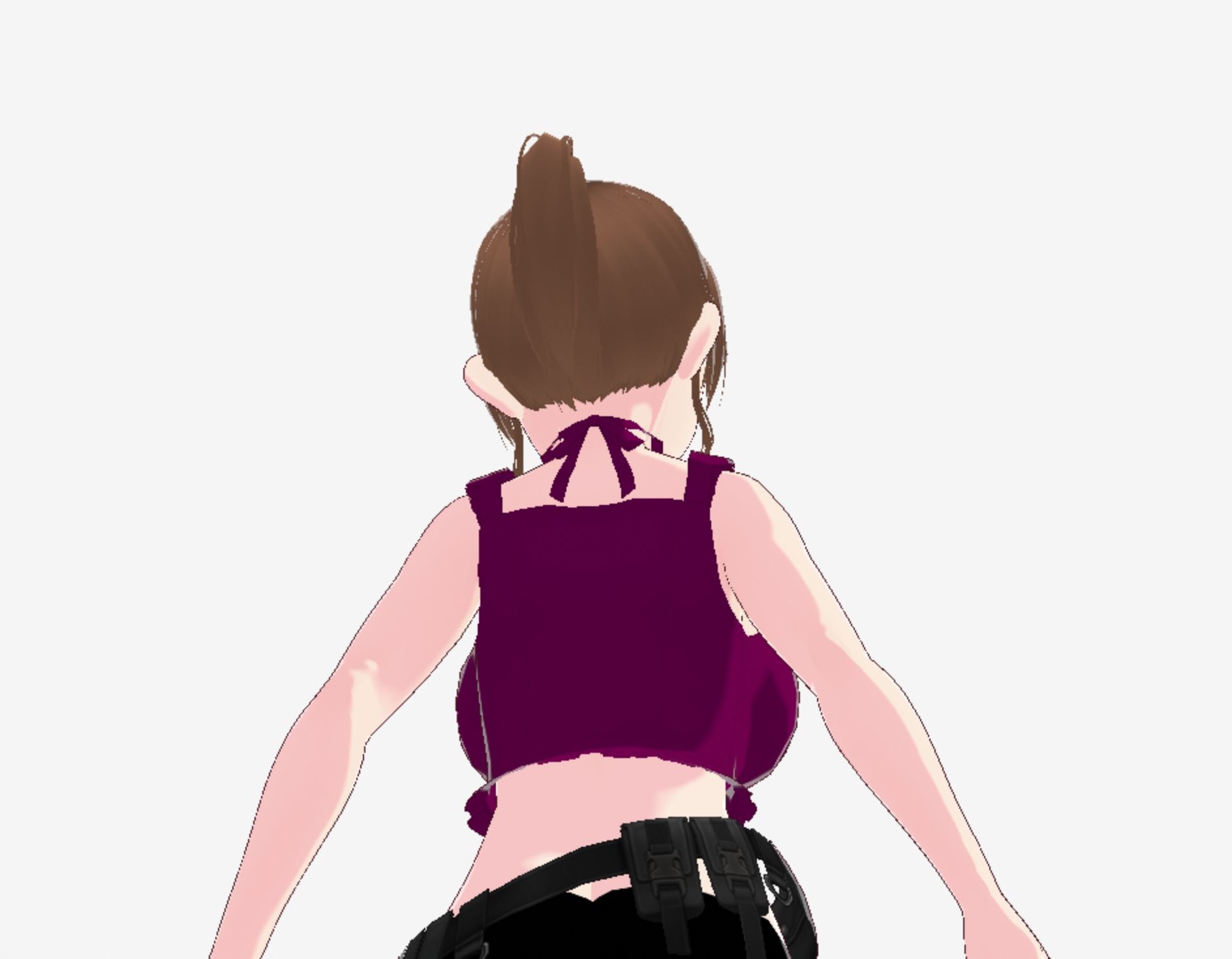 紫色の服を着たツンデレ戦士っぽい美女(セリフなし 3DCGモデル イラスト集)