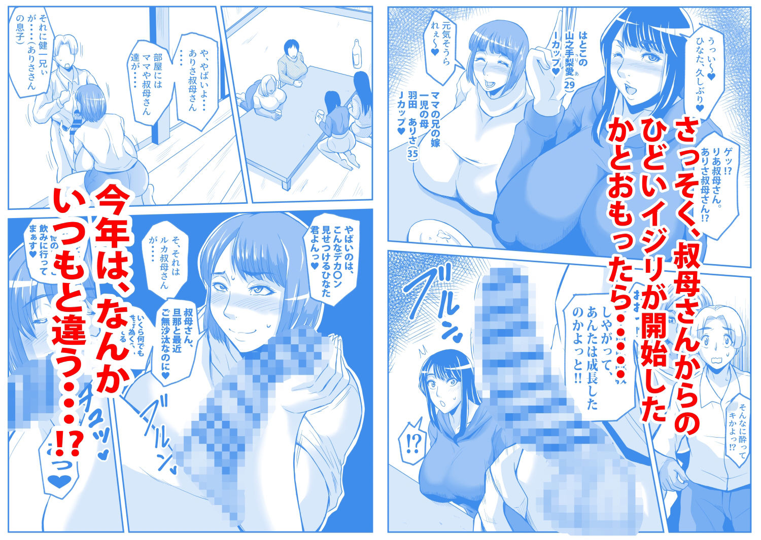 僕の叔母とママとのヤリ正月