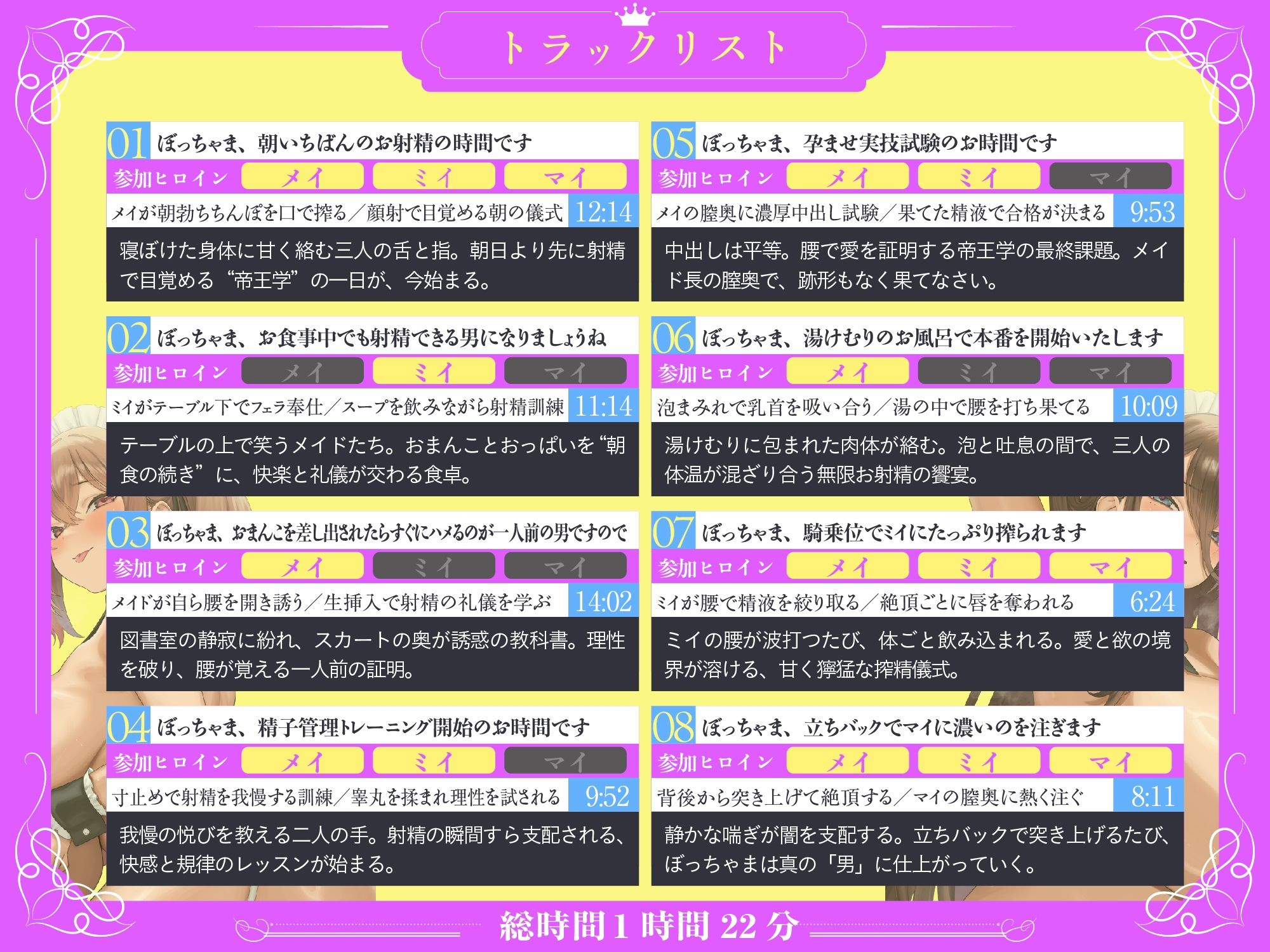 【おねしょた】ぼっちゃま専属お姉ちゃんオナホメイド〜タマタマ空っぽになるまで毎日中出し三昧の「孕ませ」帝王学〜【射精管理】