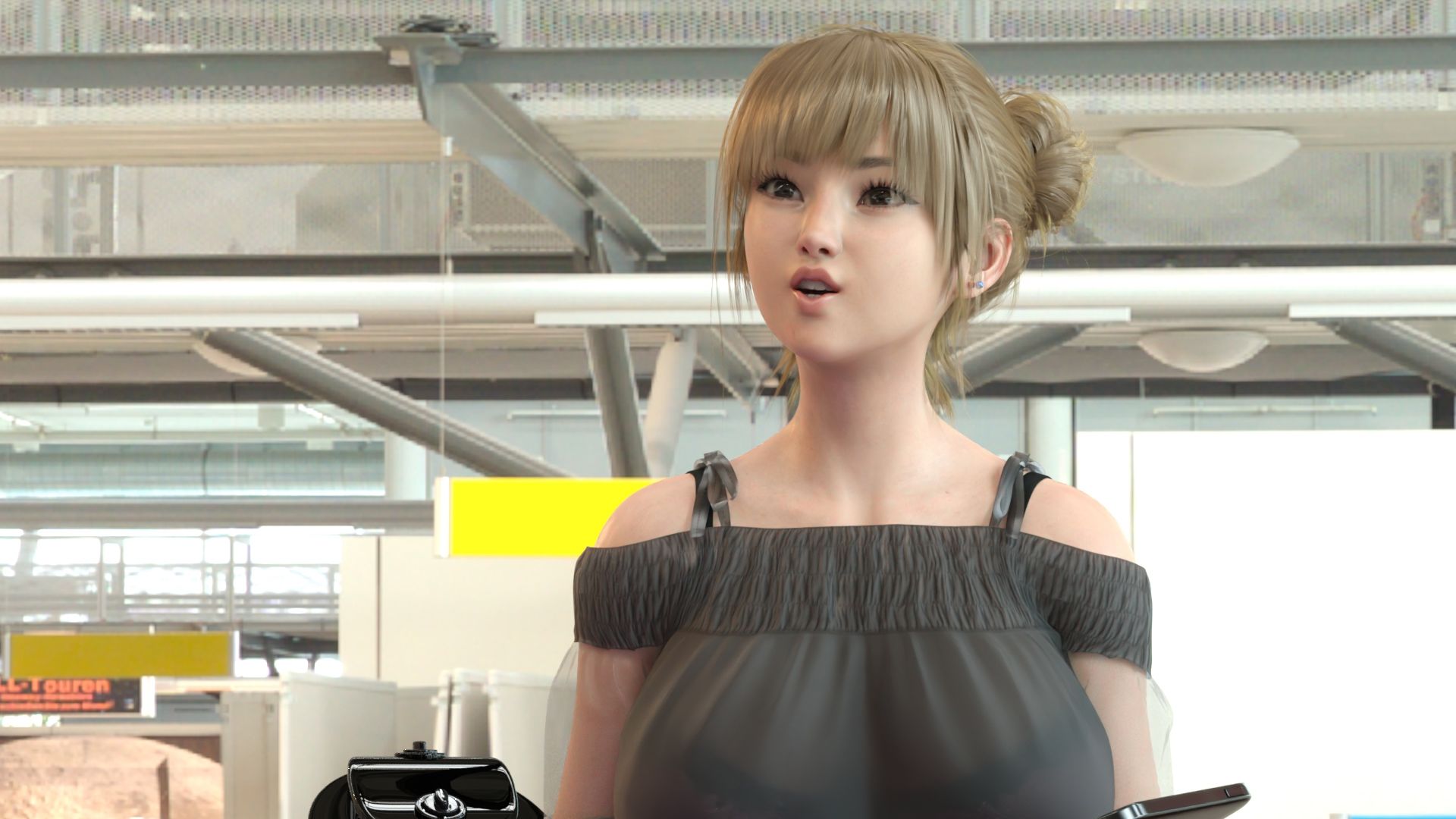 【▲100】日本語★廻里の自撮りWEBラジオ『廻里のGuriGuri（グリグリ）5thシーズン』＃020:女性の間でインナーパンツ付きスカートが大流行している件について_04_スゴい風チラ［日本語バージョン］
