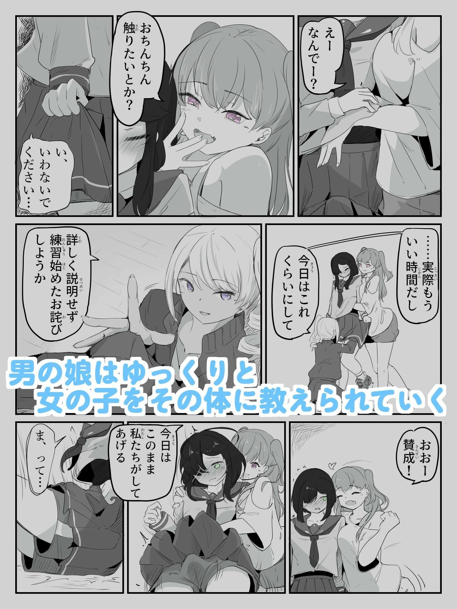 初めての女役をするために、身体を触られ女の子乳首の快感を知る男の娘 ボクに女の子教えてください！ 1