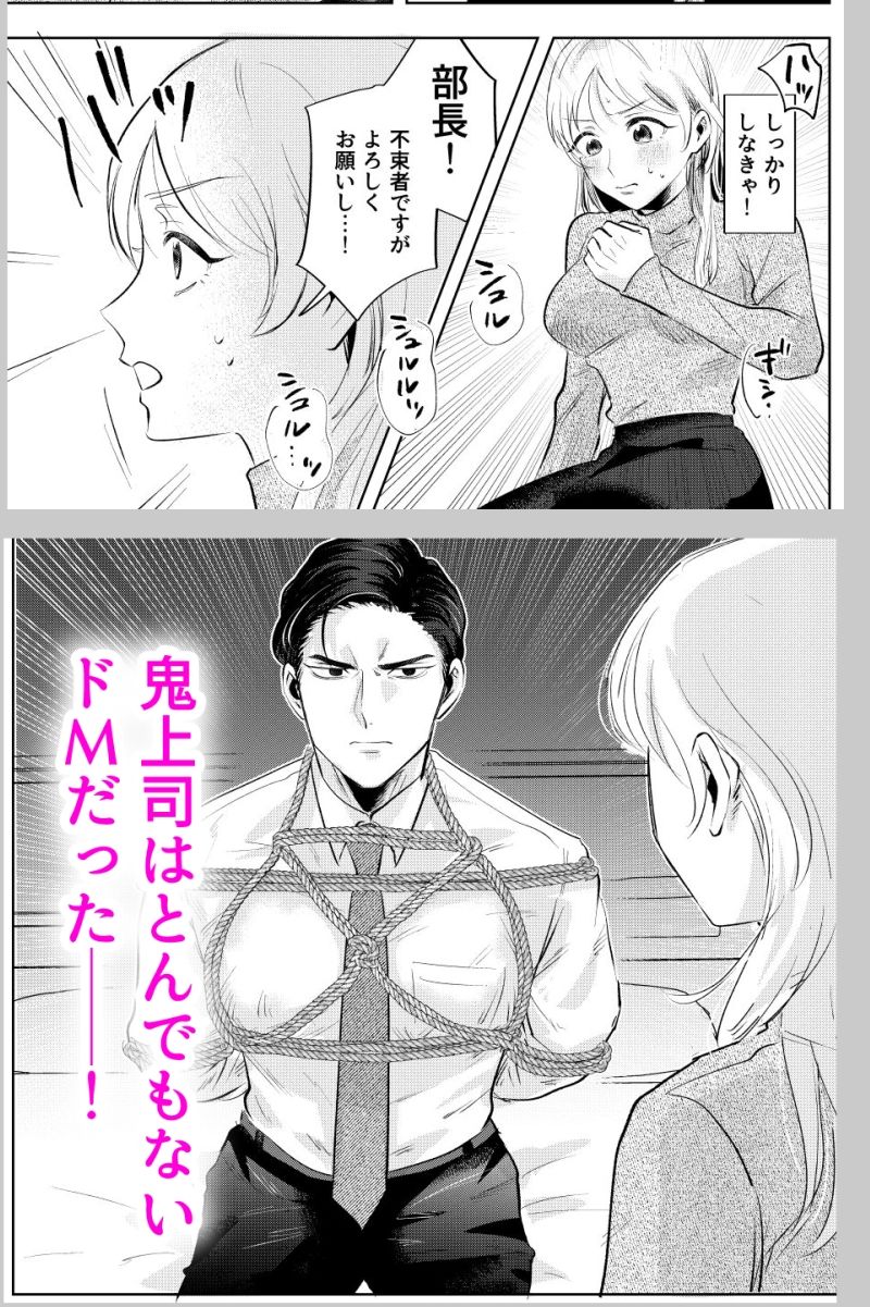 【ドM×ドM】え!?ドMの私がこの鬼上司を抱くんですか!?