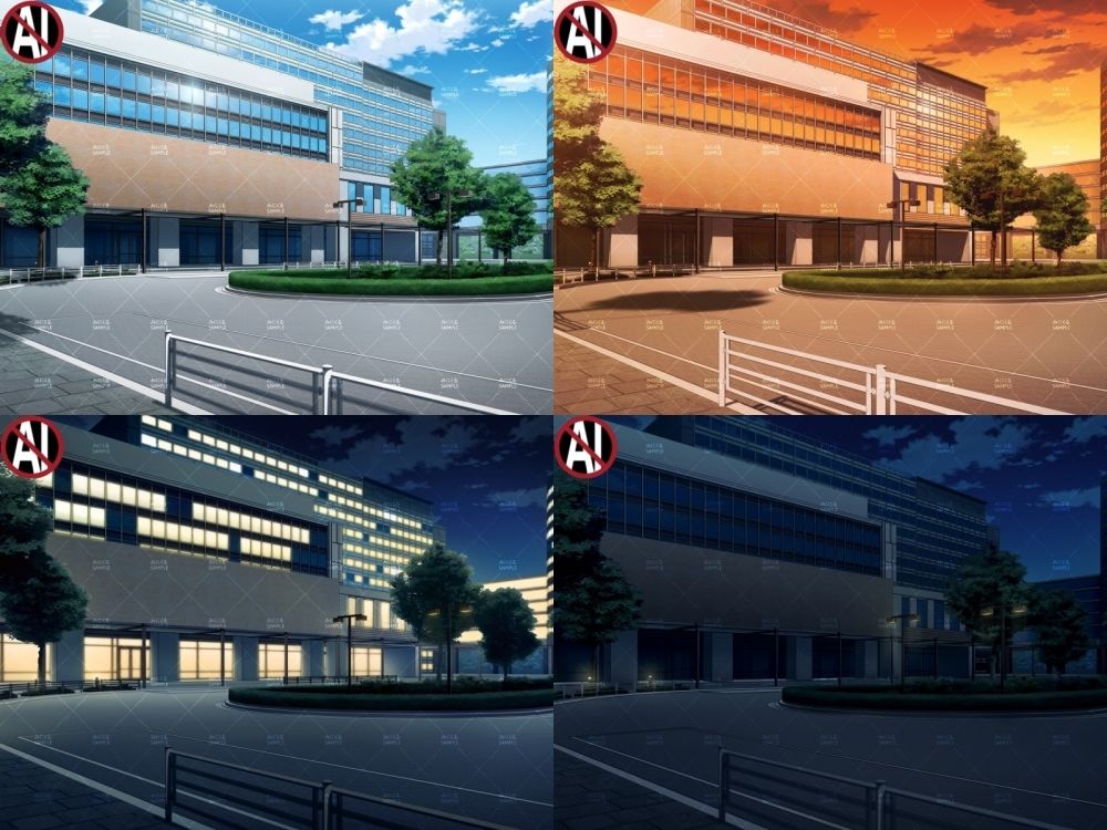 みにくる背景CG素材集『病院編』part02-大学病院-B