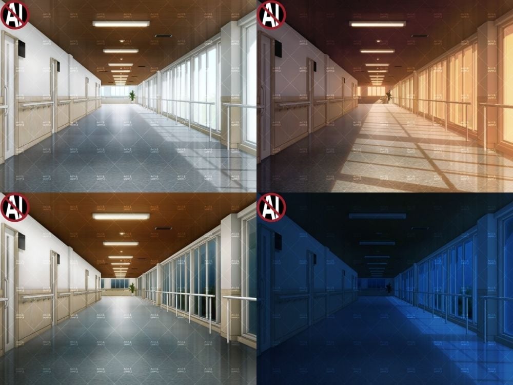 みにくる背景CG素材集『病院編』part02-大学病院-B