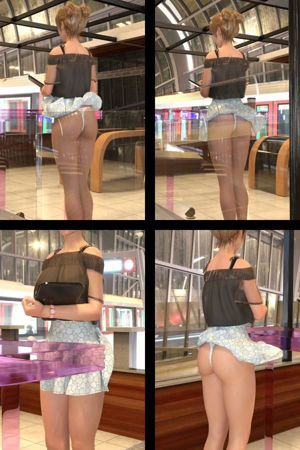 【▲All】『理想の彼女を3DCGで作ります』から生まれたバーチャルアイドル「一ノ瀬廻里（いちのせめぐり）」の風チラハプニング写真集:風チラ_02