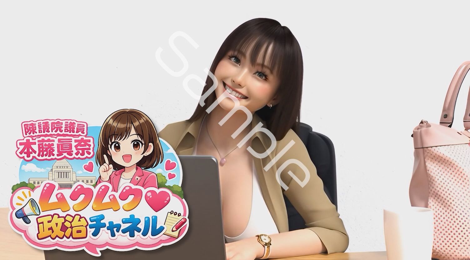 【△100】盗撮実現党の党員として公認を受け見事に陳議院議員に当選した『本藤まな』の「ムクムク（はーと）政治チャネル」Vol.0002「演説時の水着やパンチラ写真の撮り放題は、公然猥褻に当たるのか、法的見解を問う」