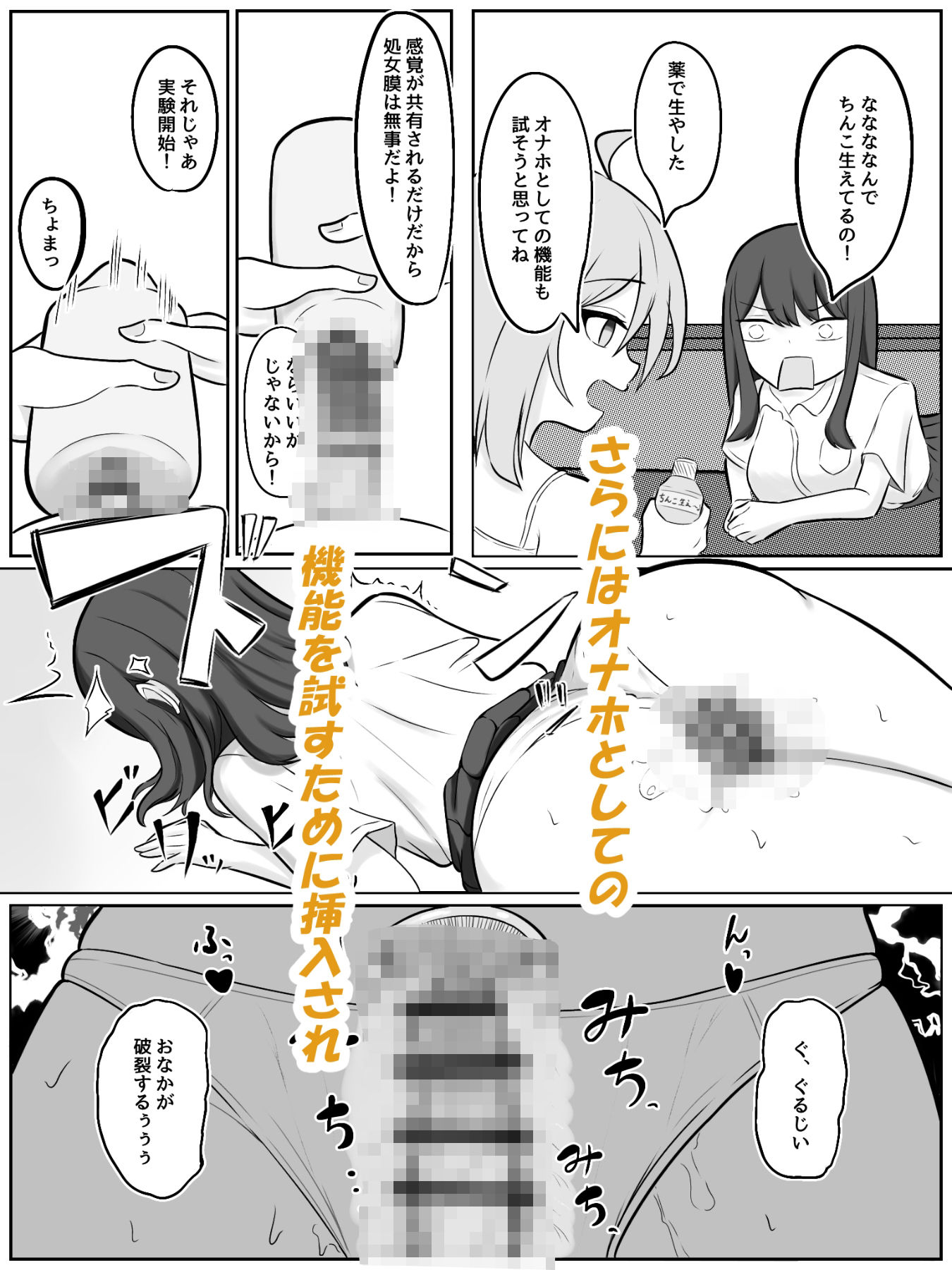 ふたなり化したバカ2人に犯●れる