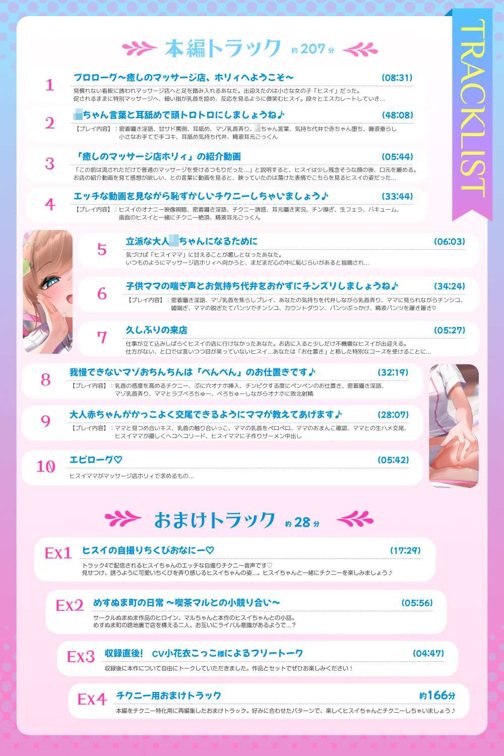 【本編207分！甘サド乳首責め】母性溢れる○リっ子に甘サド乳首責めでバブ堕ちさせられたボク〜変態マゾ乳首な大人赤ちゃんに堕とされる路地裏マッサージ店へようこそ〜