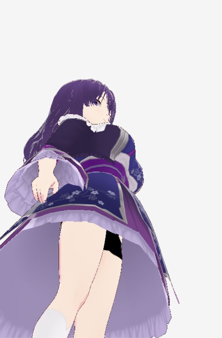 和柄の洋風ドレスの巨乳美女（セリフなし 3DCGモデル イラスト集）