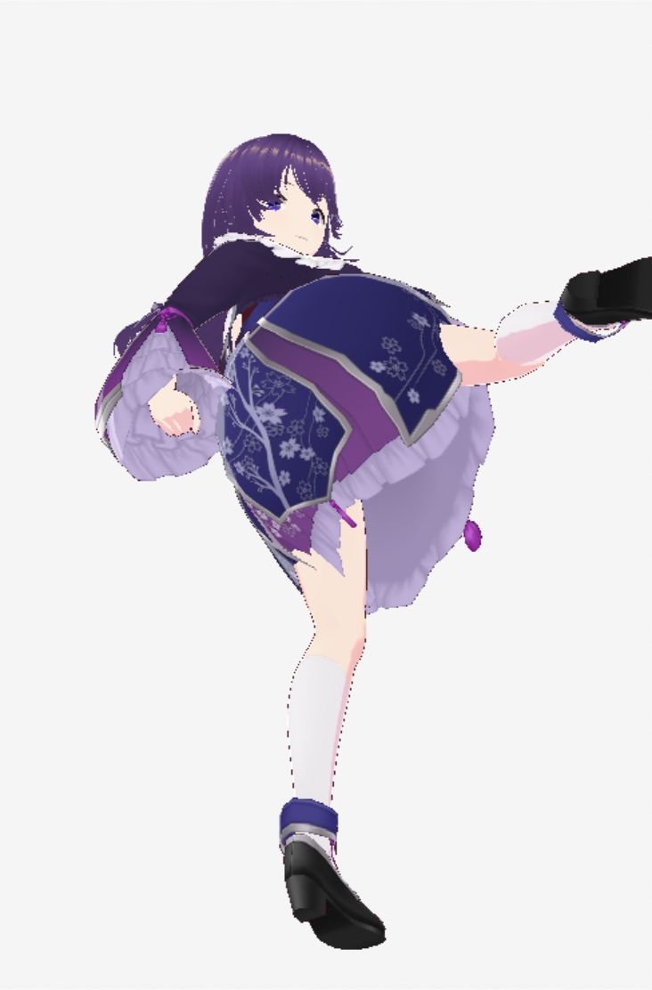 和柄の洋風ドレスの巨乳美女（セリフなし 3DCGモデル イラスト集）