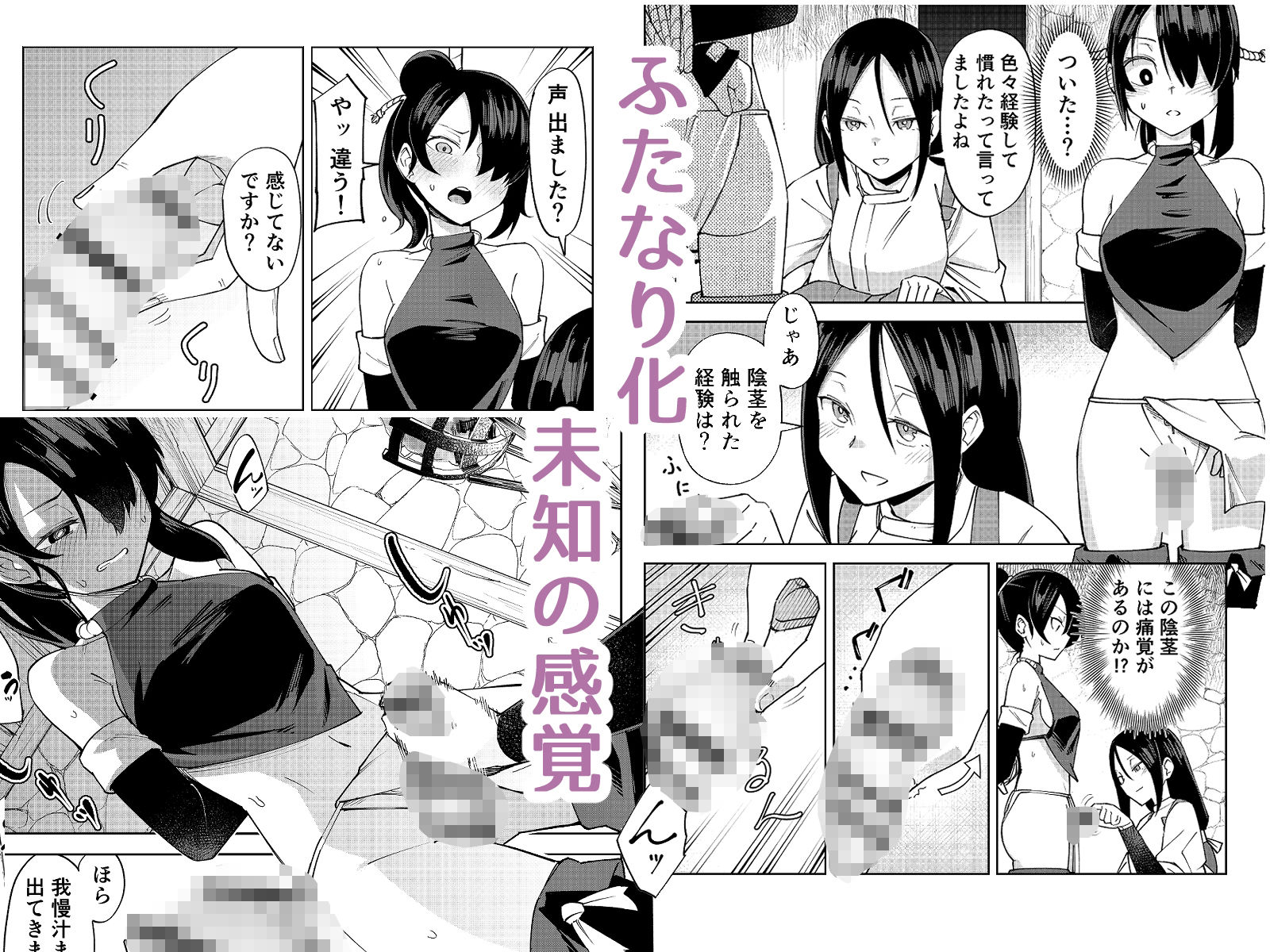 ふたなり化くノ一○問 〜○問耐性持ちくノ一 初めてのペニス責め〜