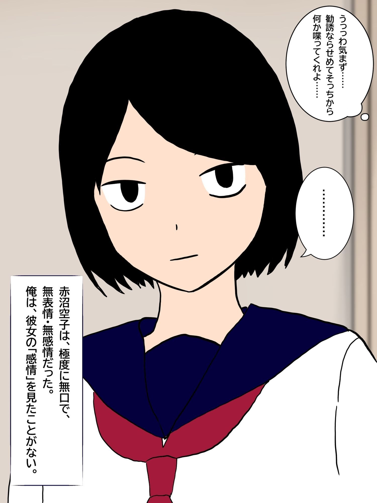 俺の家に宗教勧誘に来た同級生の無口な女子と無責任中出しセックスする。
