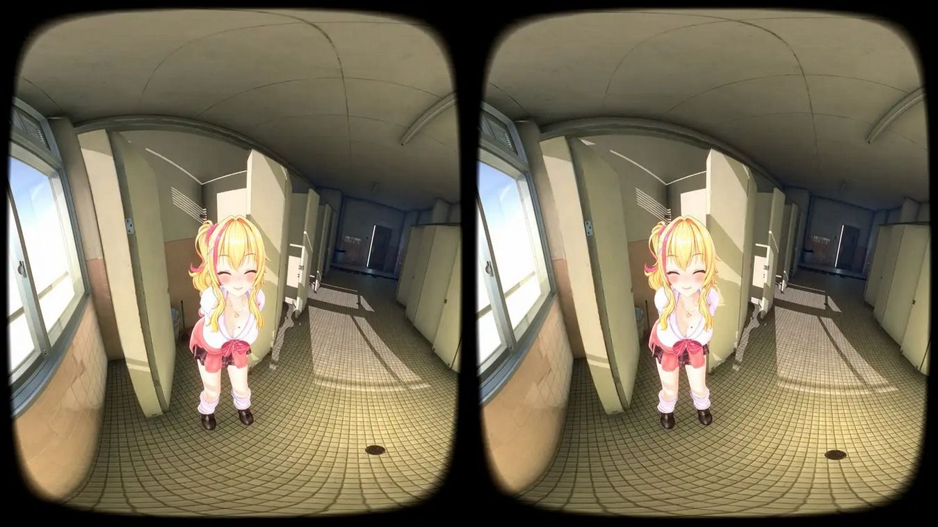【4KVR 3Dエロアニメ】真昼に白濁を注いで 〜トイレでギャルとどすけべえっち〜【園原あいり】【VRデバイス用】