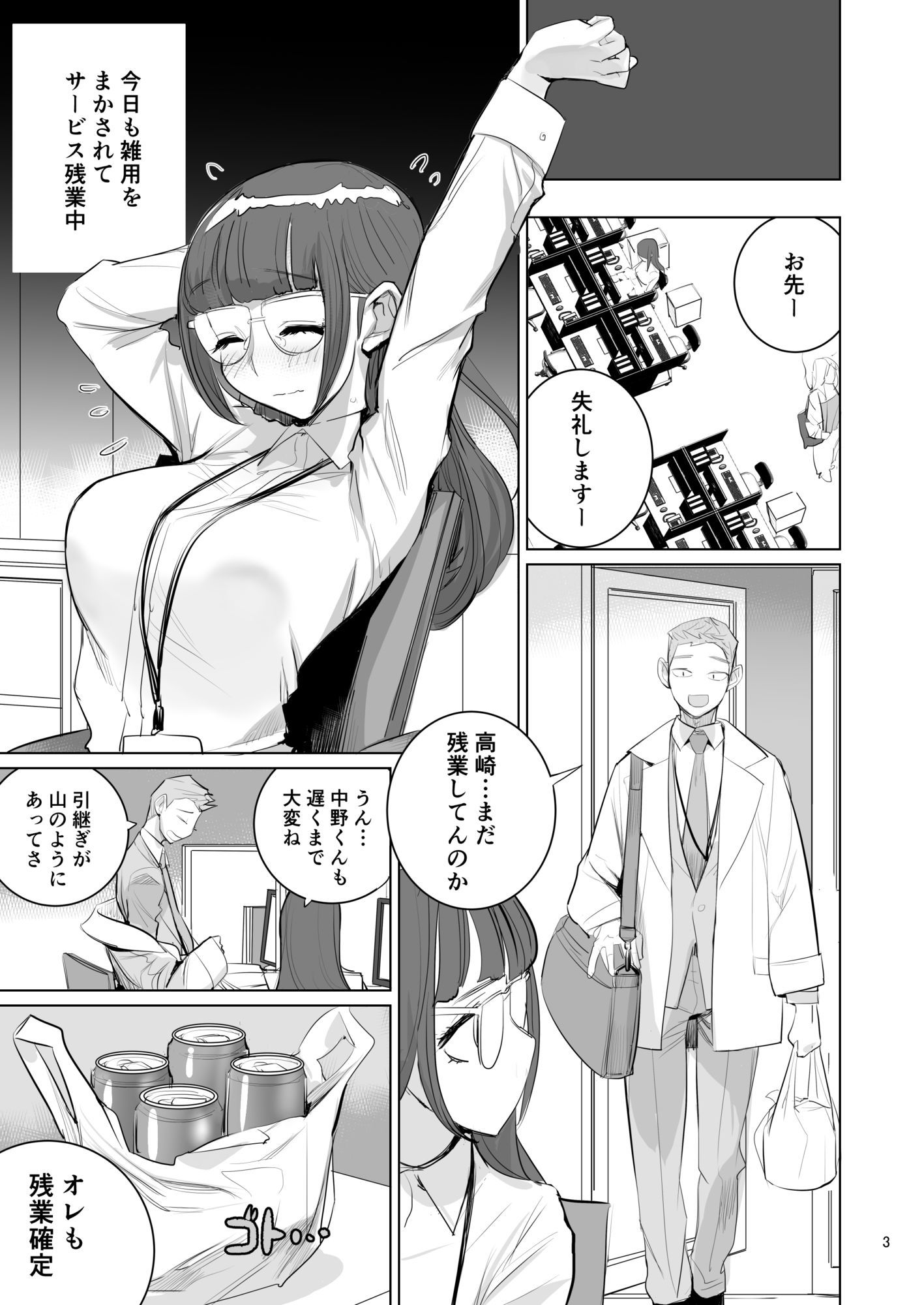 高崎栞は妄想残業中