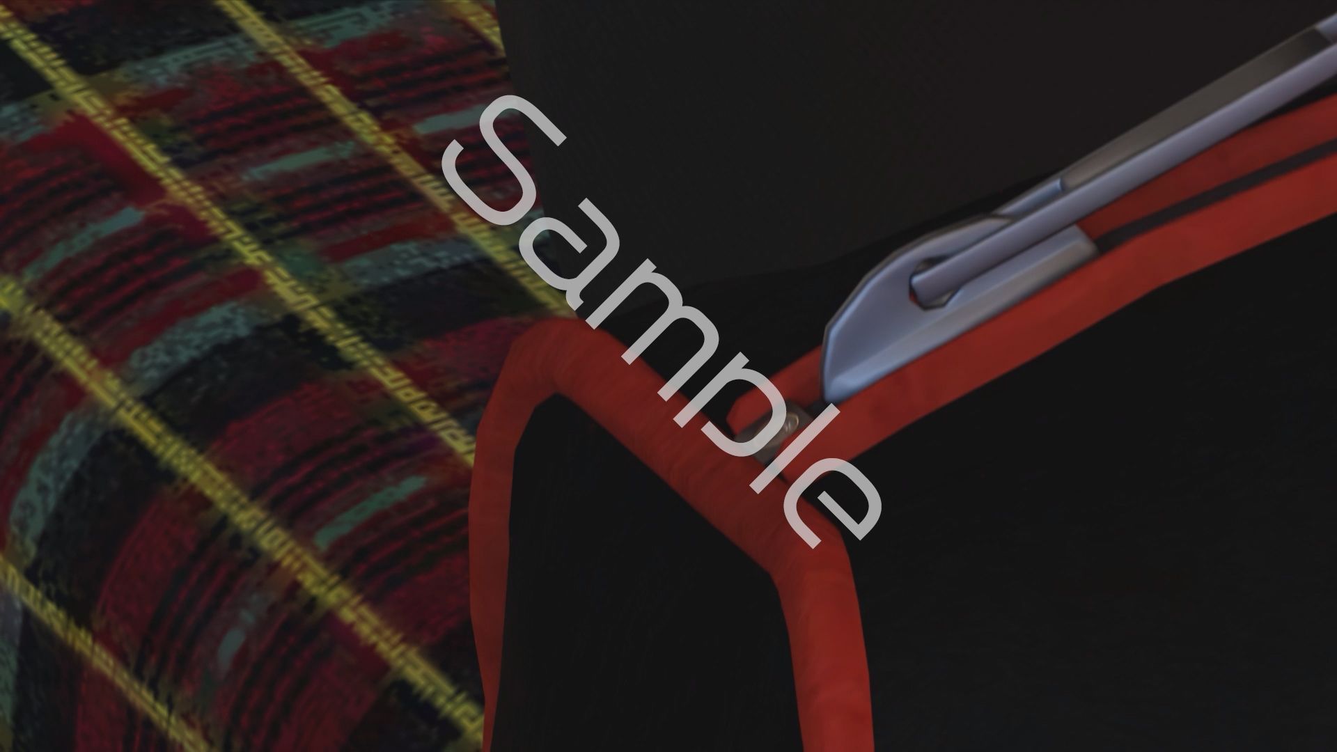 一ノ瀬廻里・私服登校日の通学途中のバス内でスカート内逆さ撮り盗撮の被害に遭う:PV12（サテン地ピンクストライプフルバックパンティ）