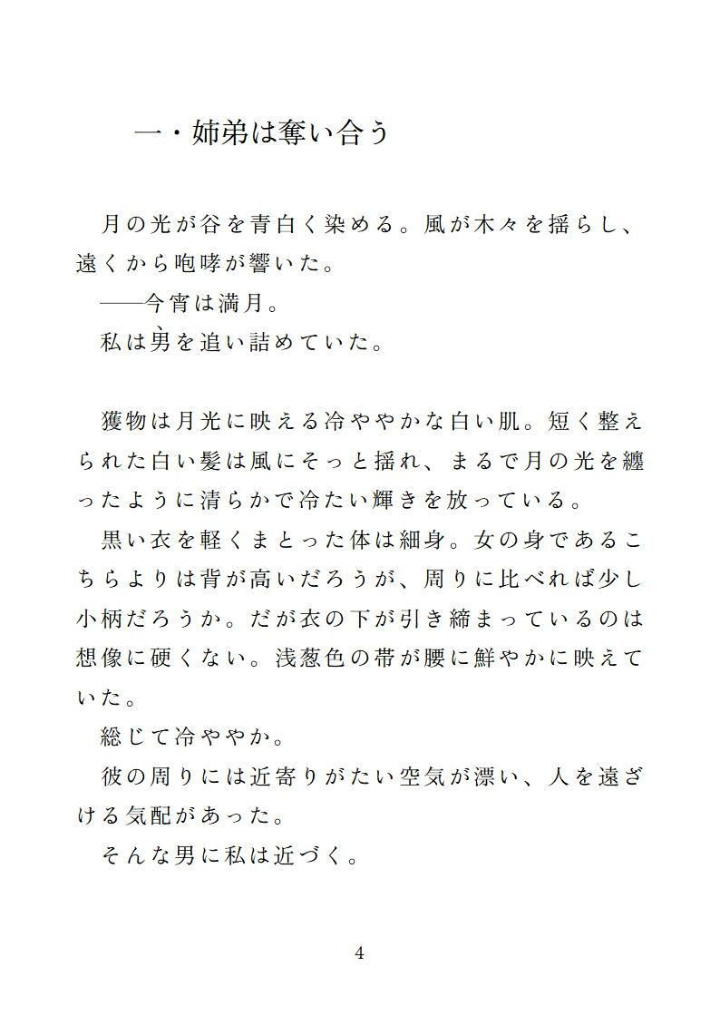 狼一族の長争いで姉は勝ち弟は欲しい物を手に入れた。