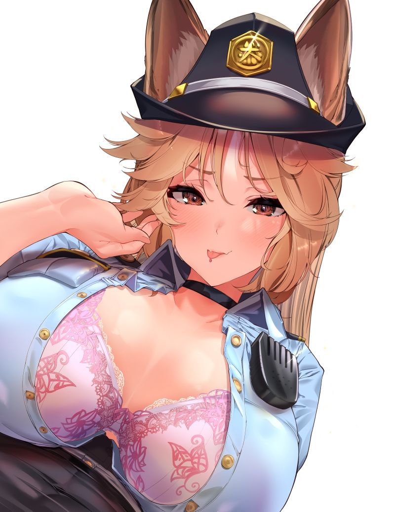 【ケモミミ娘ときもちい日常】犬耳おまわり娘さんのドスケベ取り調べ性活 〜フェロモンの濃いオスの股間を入念にチェック、おまんこ検査でドハマり本気交尾【KU100】