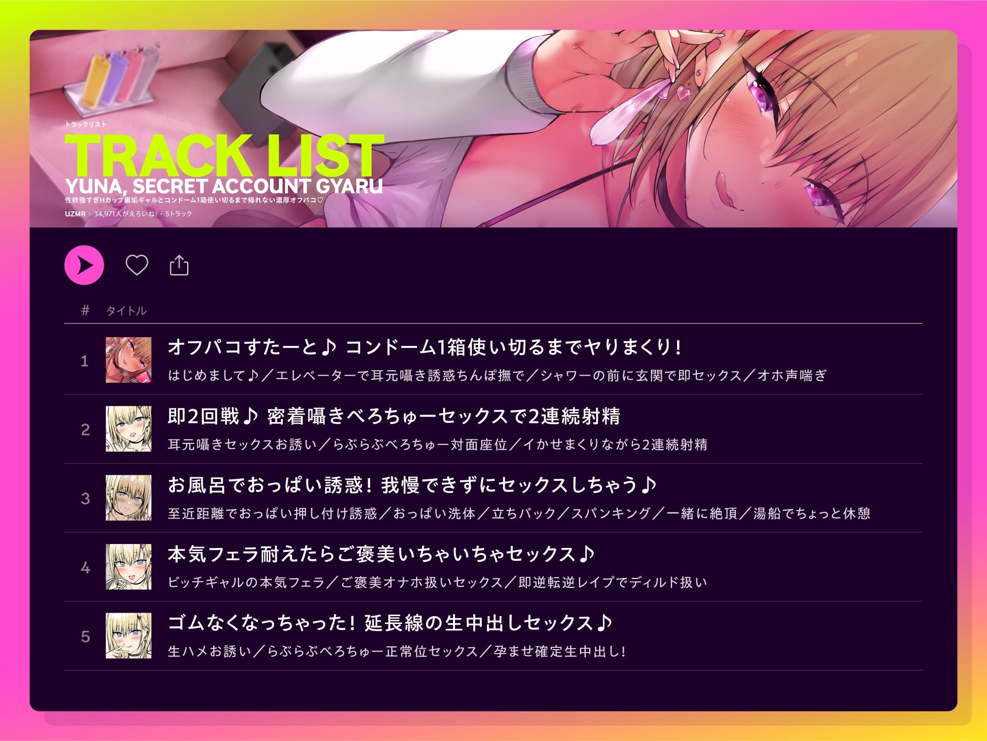 性欲強すぎHカップ裏垢ギャルとコンドーム1箱使い切るまで帰れない濃厚オフパコ♪