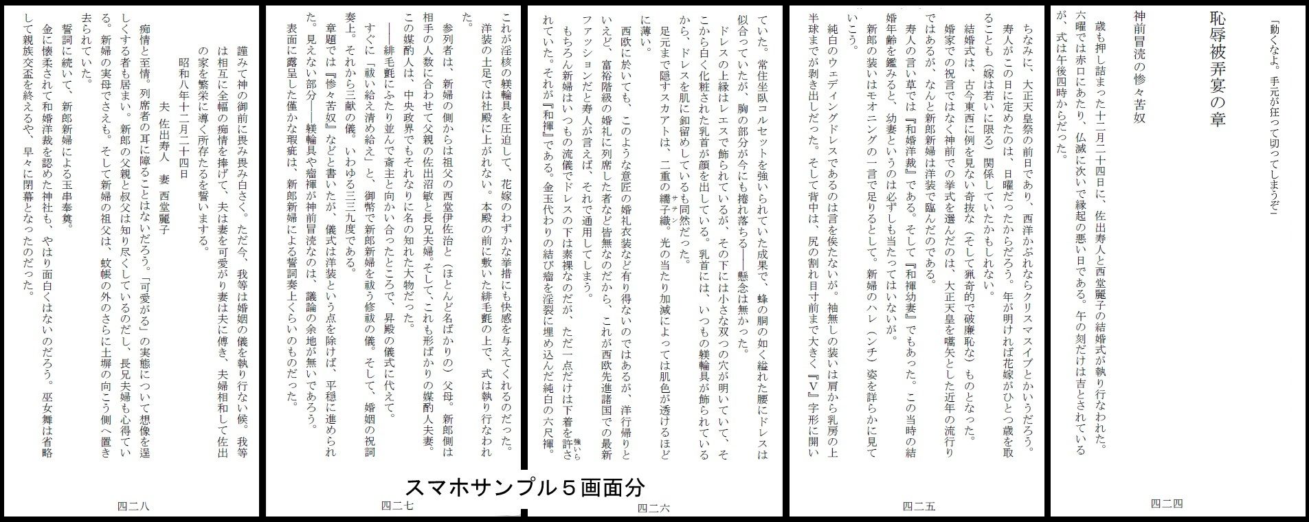 昭和隷淫記 贄花二輪 華族令嬢の縄嫁修業篇