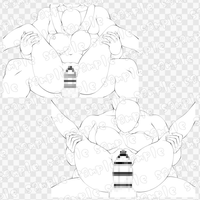 線画素材集［手］72