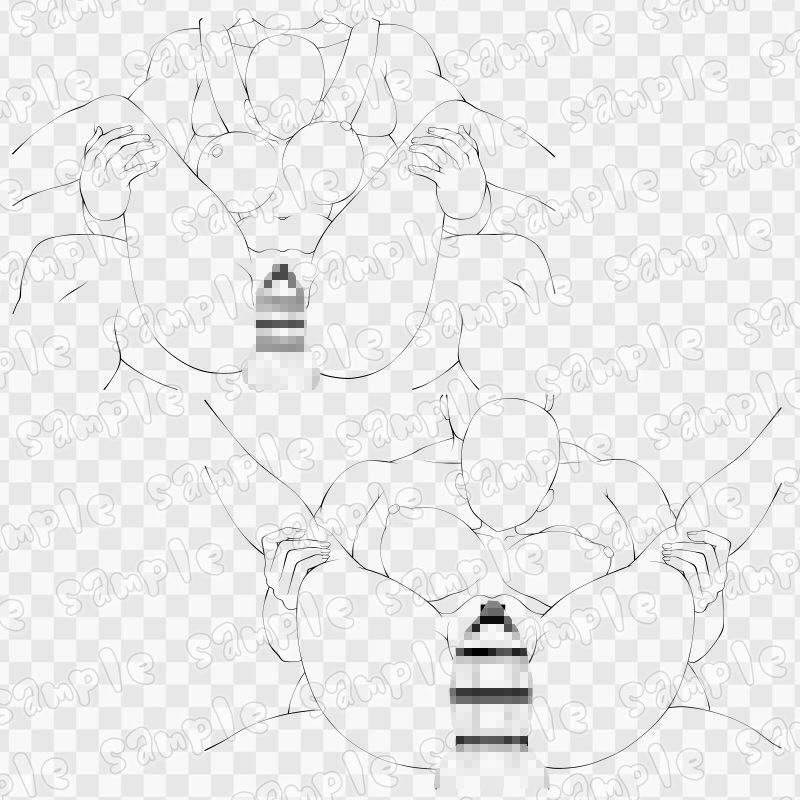 線画素材集［手］72