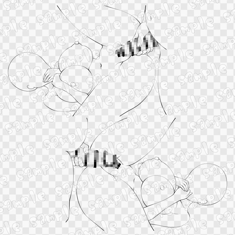 線画素材集［手］73