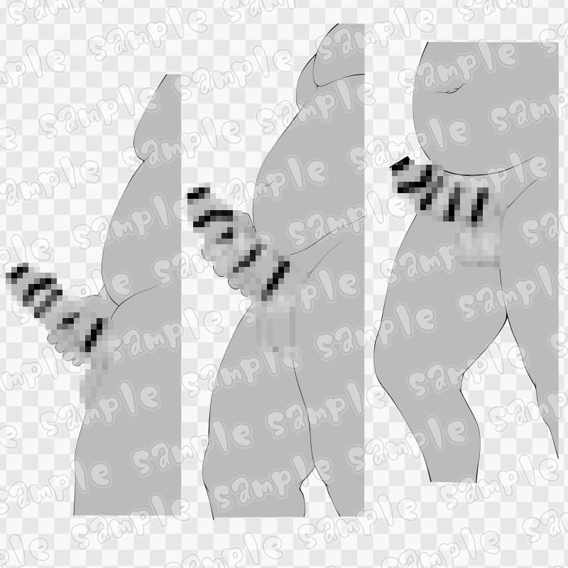 線画素材集［手］80