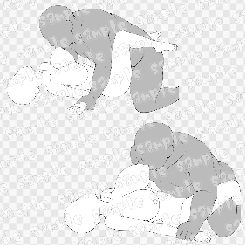 線画素材集［手］81