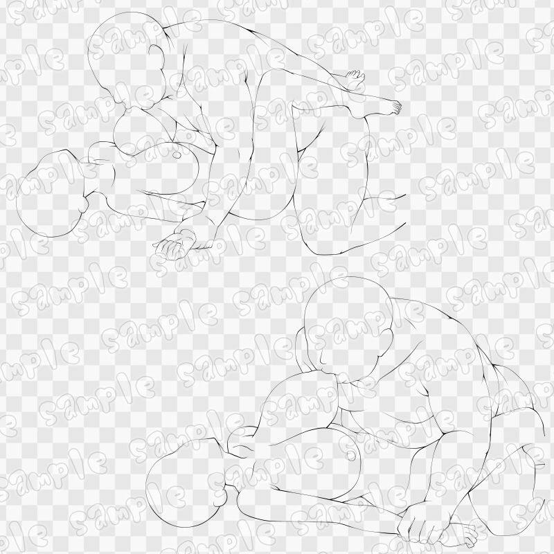線画素材集［手］81
