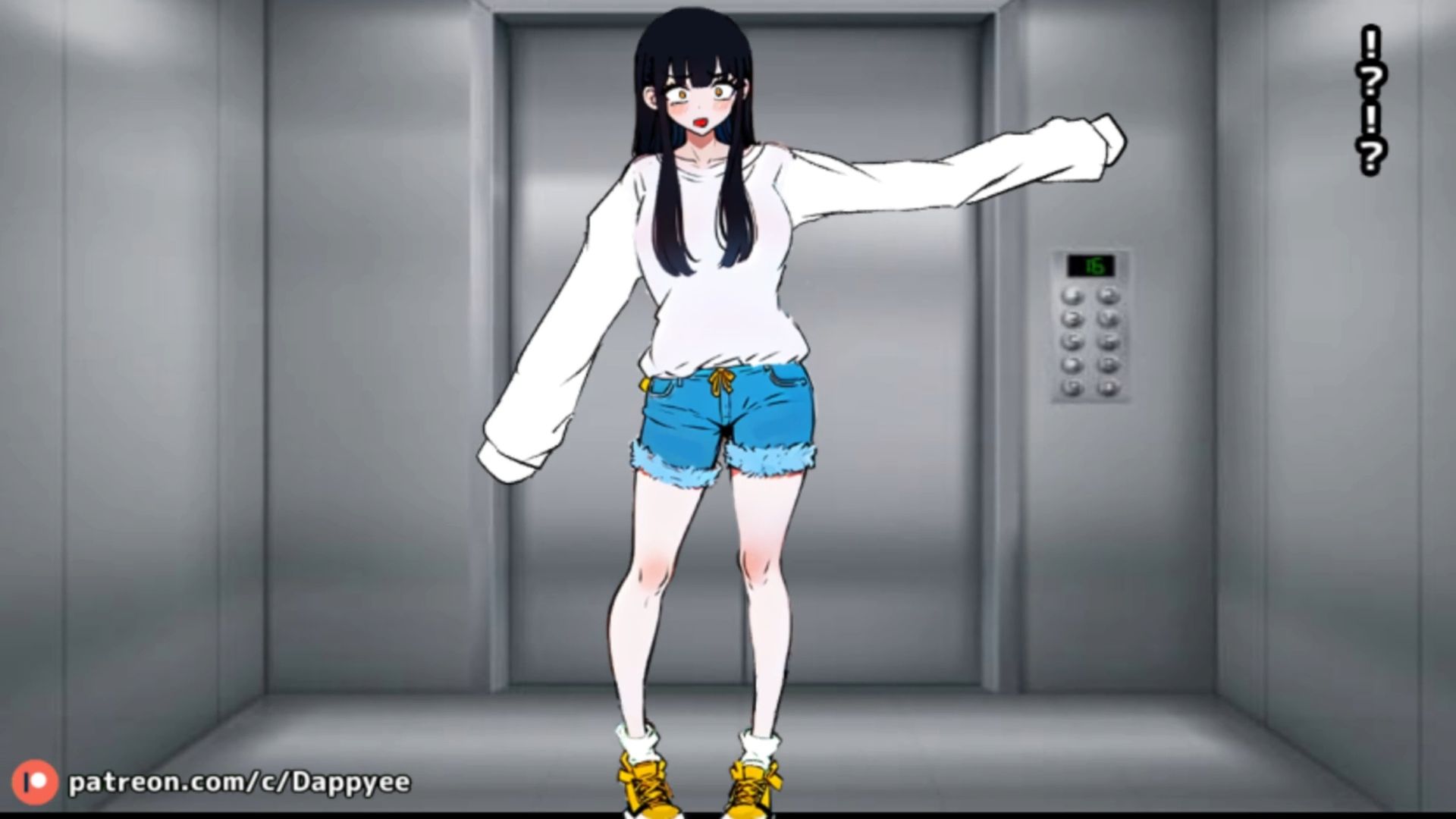 エレベーターに乗っていた女の子はお腹の調子が悪かったようだ...【脱糞奮闘記】