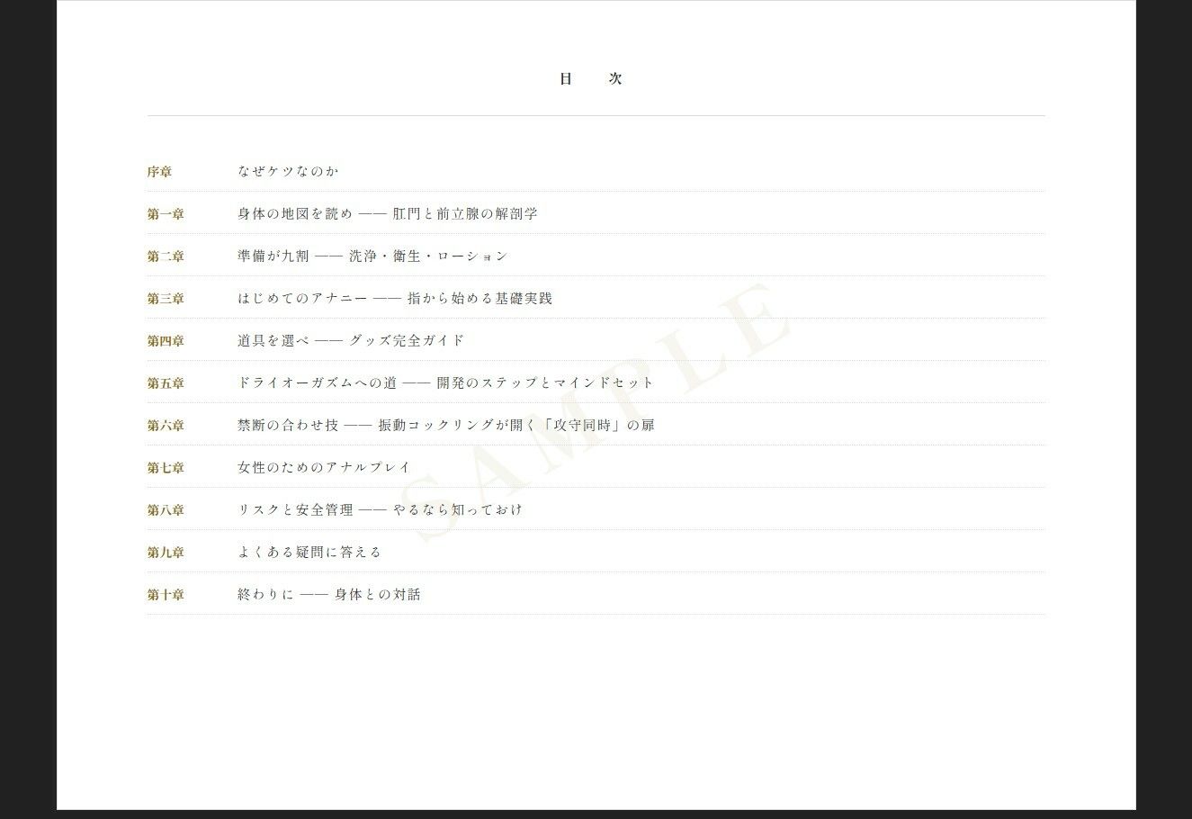 アナルオナニー最強大全