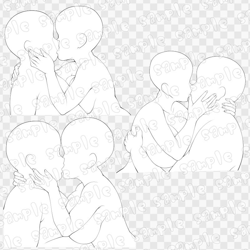 線画素材集［手］94