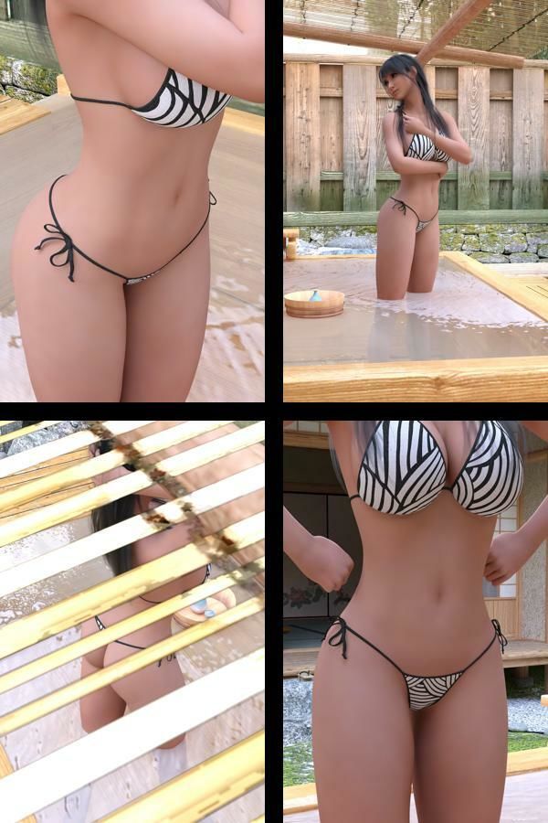 才色兼備の万能女性格闘家 霧島 愛唯の水着モデル風写真集Onsen_02