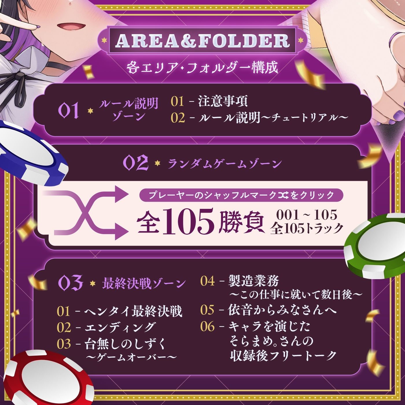 【ランダム】左右博打で運試しオナニー倍々ゲーム「7ステイフィールド」〜ランダム再生による左右選択式ギャンブルでアイテムを増やす射精我慢ゲーム〜