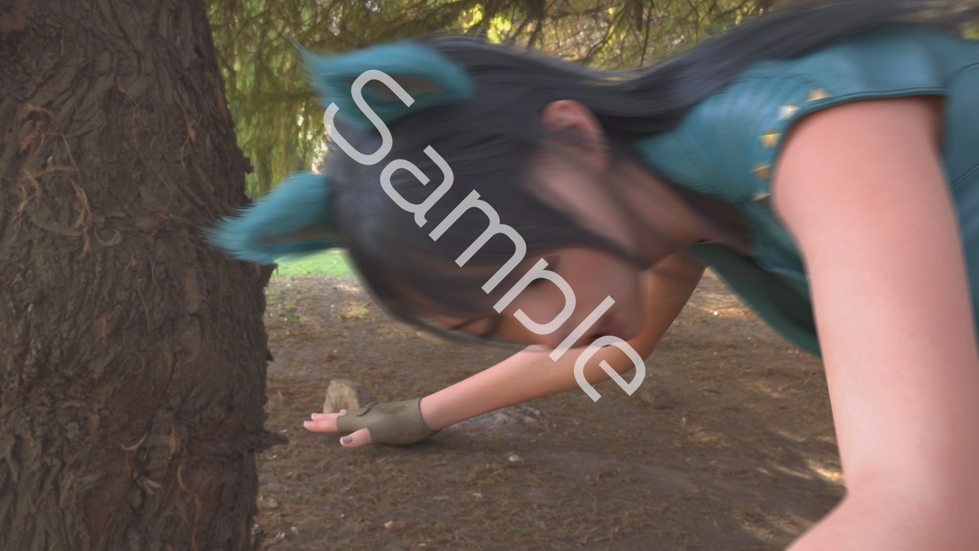 【△100】沙耶が主人公のMMORPG『編隊コレクション:Re』ゲーム動画（Vol.02:ゾンビの集団によるレ○プ被害に遭ってしまう:バック）