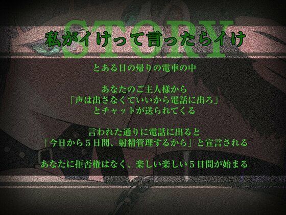 5日間の射精管理〜私がイけって言ったらイけ〜