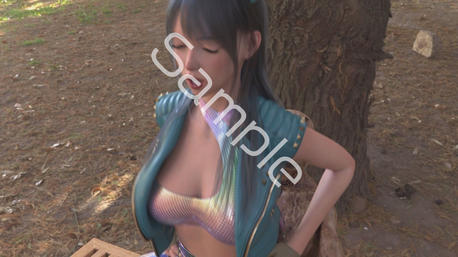 【△100】沙耶が主人公のMMORPG『編隊コレクション:Re』ゲーム動画（Vol.03:ゾンビの集団によるレ○プ被害に遭ってしまう:座位バック）