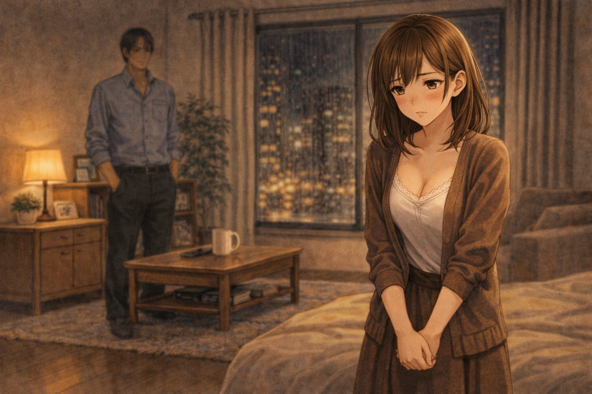 終電を逃した夜、彼女は上司の家に泊まった ―帰れない理由―