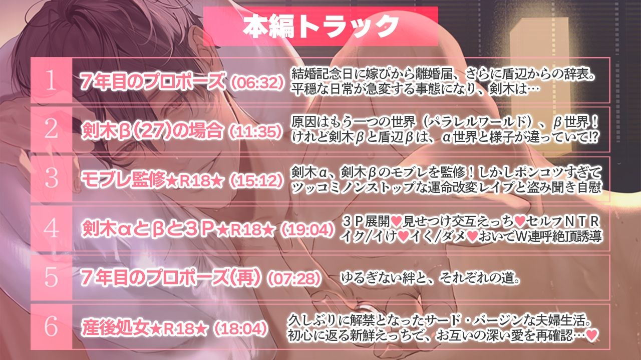 真面目系クズ★モブレくん〜良識あるクズ、むたび〜【離婚危機と2人の剣木】ジ〇ニアSS/剣木と盾辺の耳かきASMR/セフレくん2.5同梱
