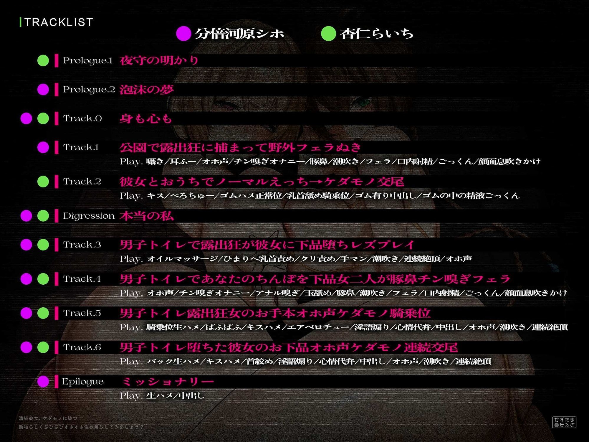 【ド下品フォーリー/ドスケベ事後差分イラスト】清純彼女、ケダモノに堕つ〜動物らしくぶひぶひオホオホ性欲解放してみましょう？〜【KU100】