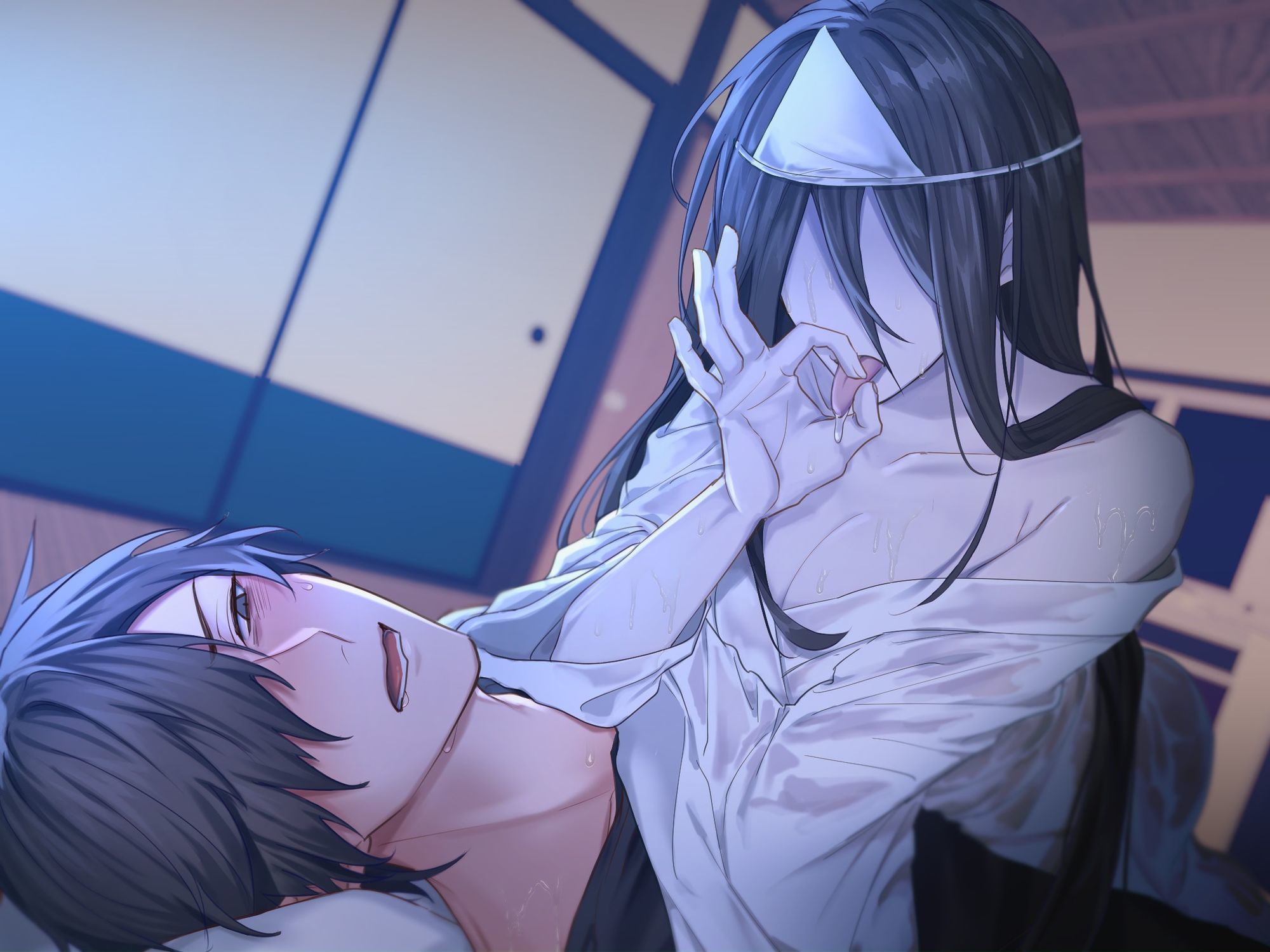 【汚喘ぎ/男性受け】地縛霊に俺の童貞を奪われてたまるか！！