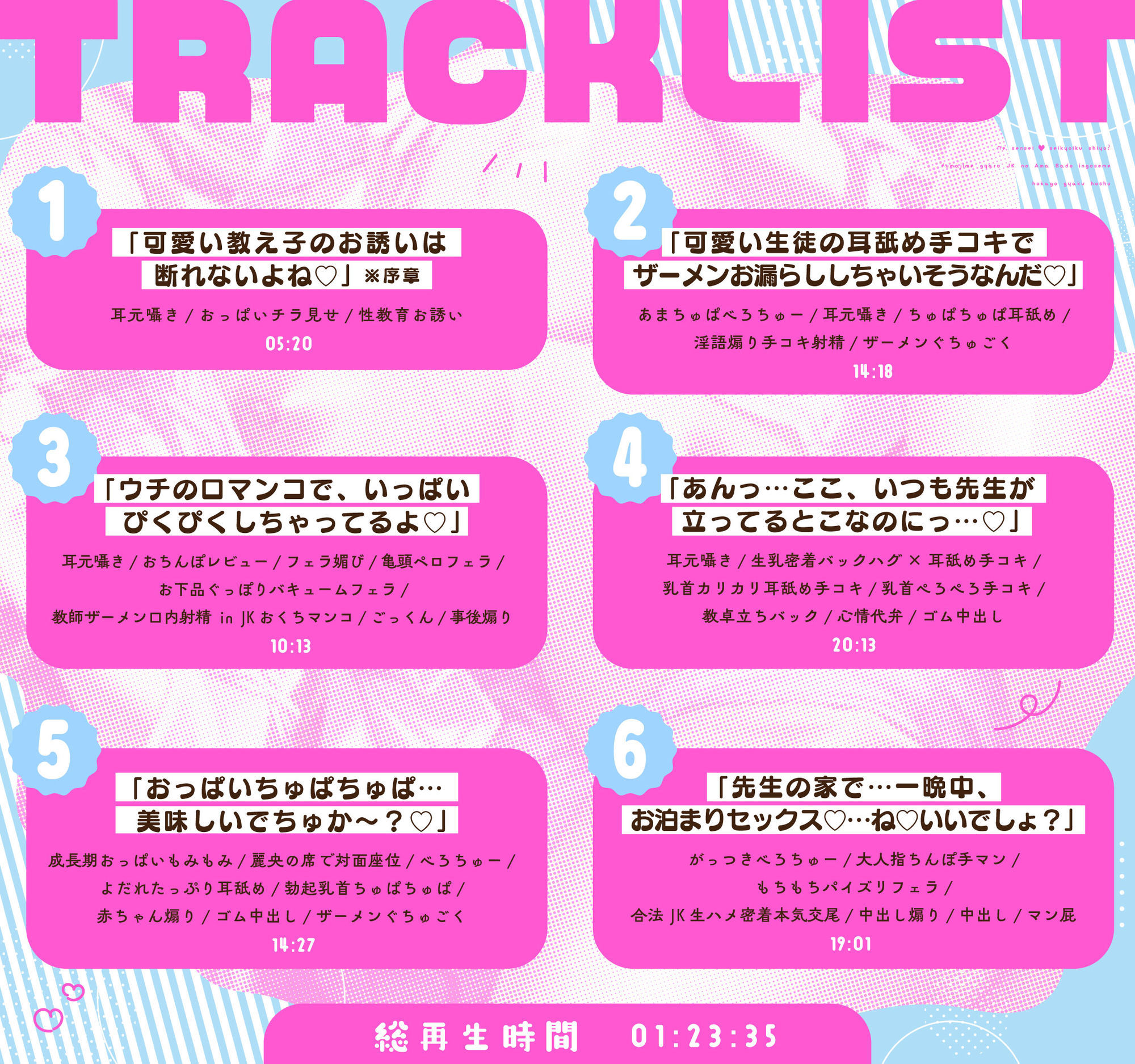 【ギャルJK淫語責め/ドスケベ全裸イラスト付き】「ねぇ先生…性教育しよ？」〜不真面目ギャルJKのあまサド淫語責め放課後逆補習〜【KU100】