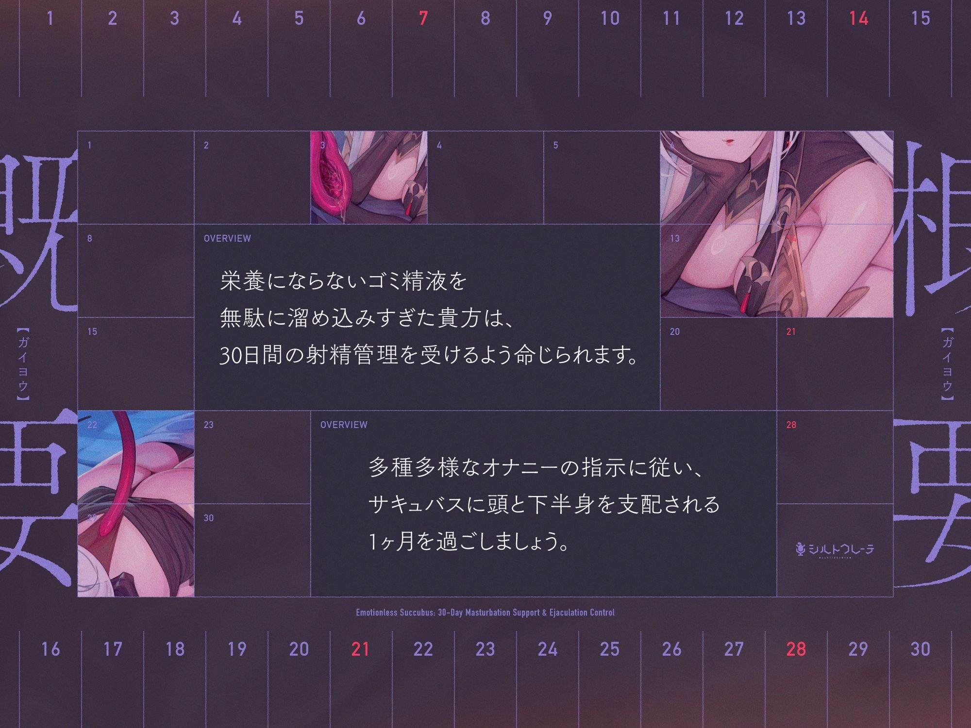無感情サキュバスの30日オナサポ射精管理