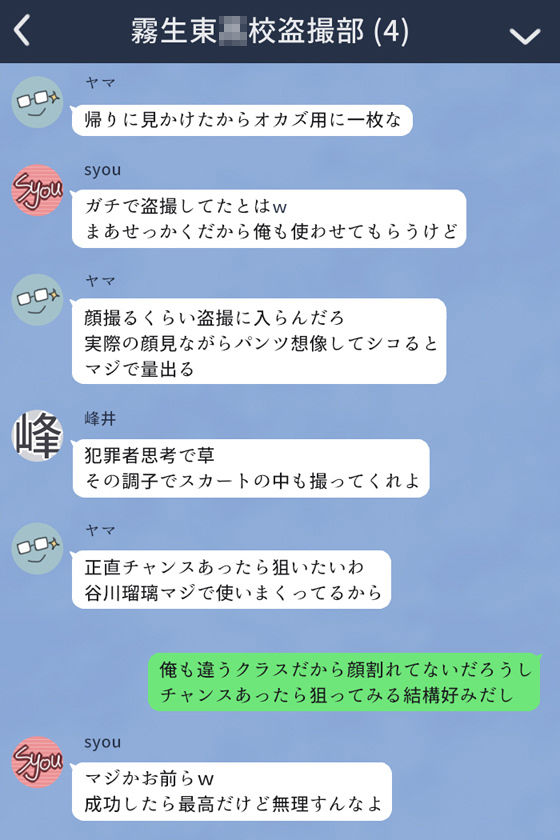 クラスメイトに盗撮されちゃう女の子の話