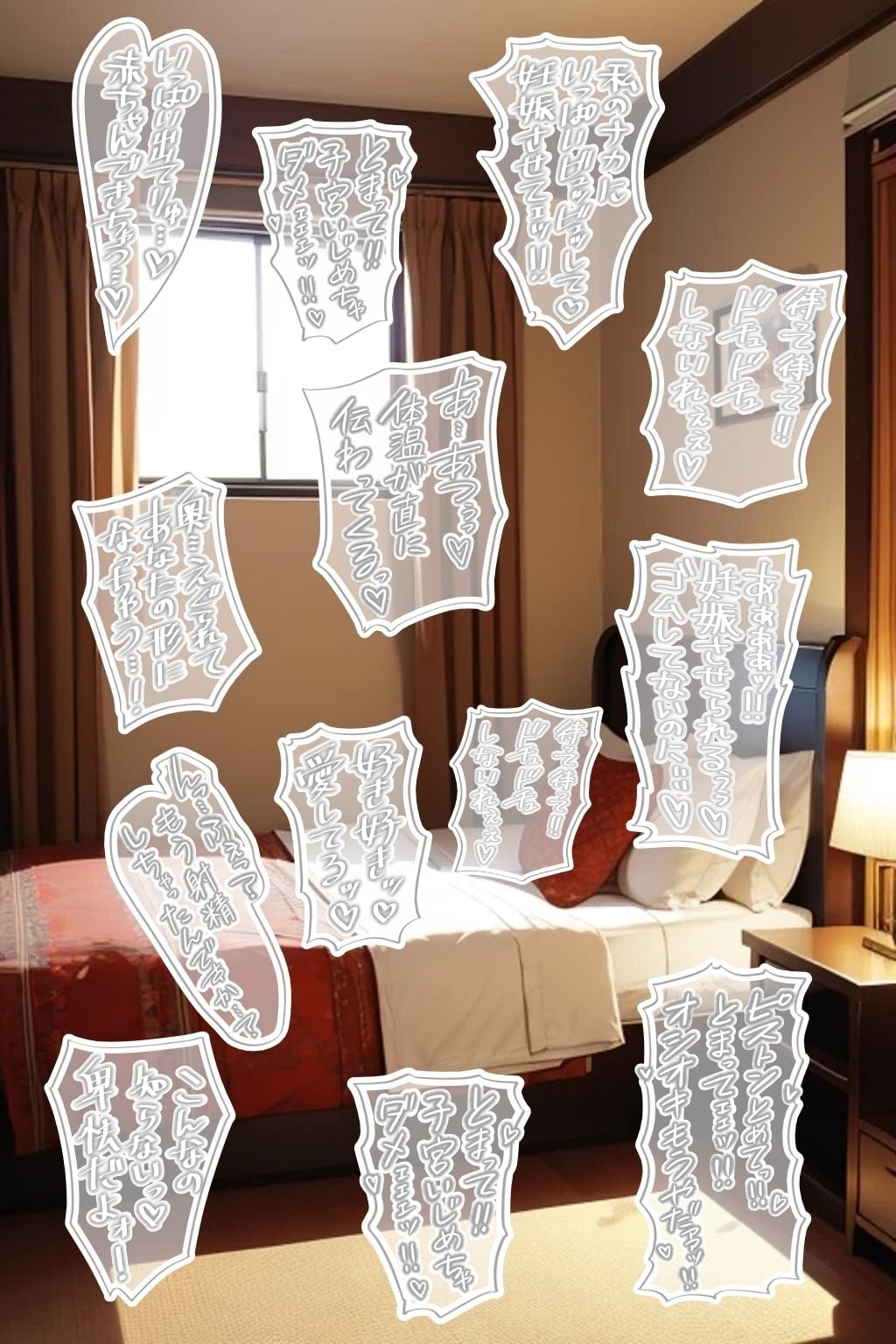 18禁マンガ・同人イラスト集に使える『エッチなカキモジ風ふきだし』素材集5