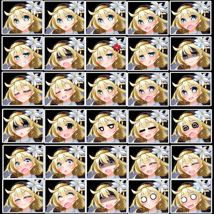 立ち絵素材 騎士シスター