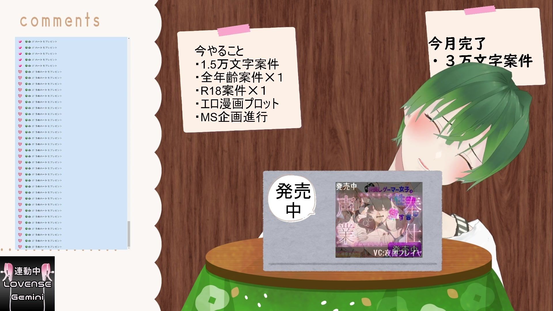 おはようございます（作業配信）（だったはずが開幕から振動） もんすき