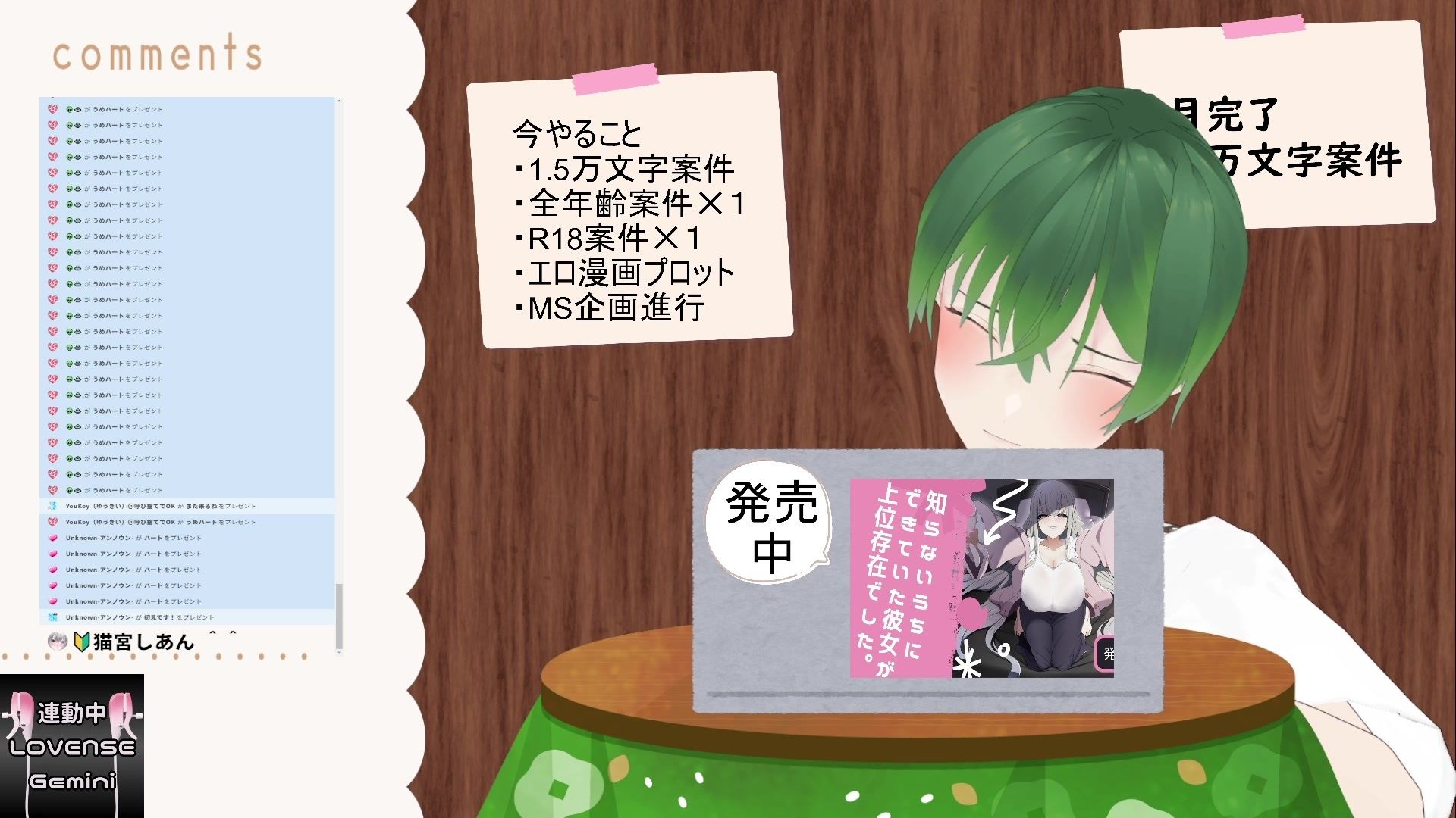 おはようございます（作業配信）（だったはずが開幕から振動） もんすき
